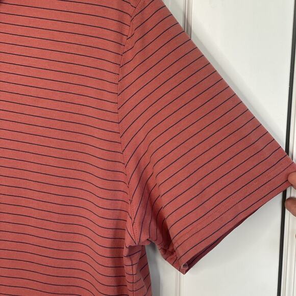 LL Bean Men's Striped Polo Shirt Sz L Traditional Fit Pima Cotton Casual Comfort - Picture 4 of 12